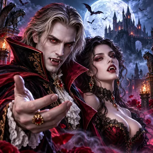 Blood Suckers cover art with a cartoon vampire theme