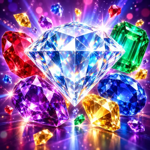 Dazzle Me gem-themed reel art